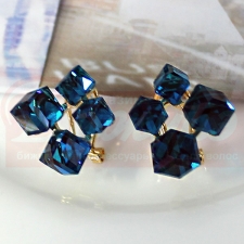 серьги 1091 кубики
